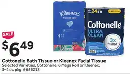 Stop&Shop Cottonelle Bath Tissue or Kleenex Facial Tissue offer