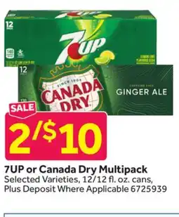 Stop&Shop 7UP or Canada Dry Multipack offer