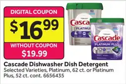 Stop&Shop Cascade Dishwasher Dish Detergent offer