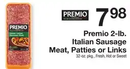The Fresh Grocer 2-lb. Italian Sausage Meat, Patties or Links offer