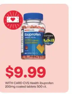 CVS CVS Health ibuprofen 200mg coated tablets 500 ct offer