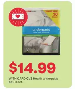 CVS CVS Health underpads XXL 30 ct offer
