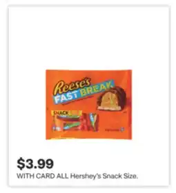 CVS ALL Hershey's Snack Size offer