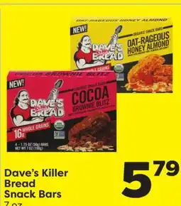 Weis Markets Dave's Killer Bread Snack Bars offer