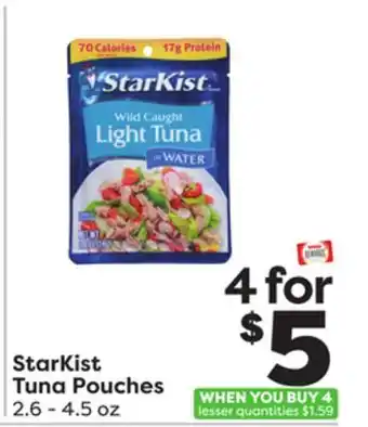 Weis Markets StarKist Tuna Pouches offer