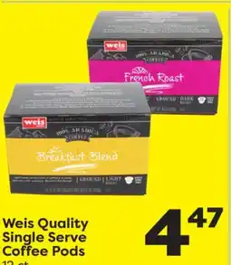 Weis Markets Weis Quality Single Serve Coffee Pods offer