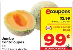 Weis Markets Jumbo Cantaloupes offer