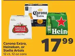 Weis Markets Corona Extra, Heineken, or Stella Artois offer