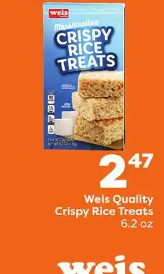 Weis Markets Weis Quality Crispy Rice Treats offer