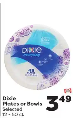 Weis Markets Dixie Plates or Bowls offer