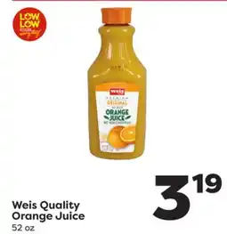Weis Markets Weis Quality Orange Juice offer
