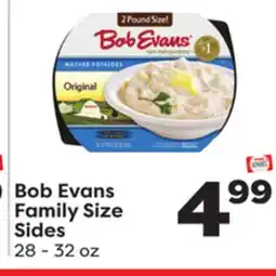 Weis Markets Bob Evans Family Size Sides offer
