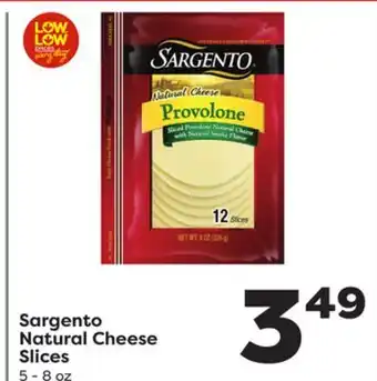 Weis Markets Sargento Natural Cheese Slices offer
