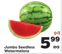 Weis Markets Jumbo Seedless Watermelons offer