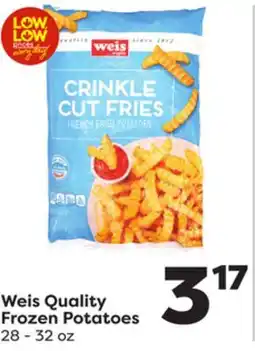 Weis Markets Weis Quality Frozen Potatoes offer