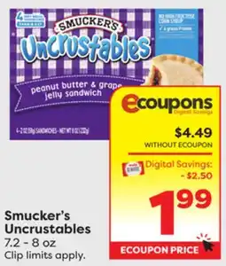 Weis Markets Smucker's Uncrustables offer