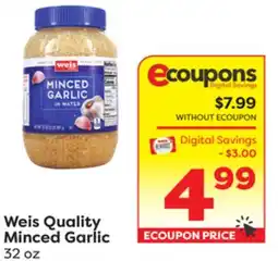 Weis Markets Weis Quality Minced Garlic offer