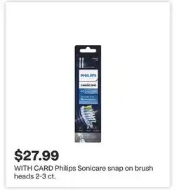 CVS Philips Sonicare snap on brush heads 2-3 ct offer