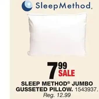 Blain's Farm & Fleet SLEEP METHOD JUMBO GUSSETED PILLOW offer