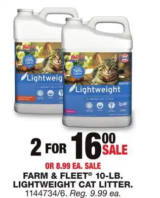 Blain's Farm & Fleet FARM & FLEET 10-LB. LIGHTWEIGHT CAT LITTER offer