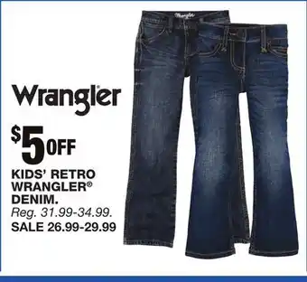 Blain's Farm & Fleet KIDS' RETRO WRANGLER DENIM offer