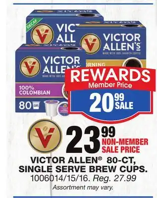 Blain's Farm & Fleet VICTOR ALLEN 80-CT, SINGLE SERVE BREW CUPS offer