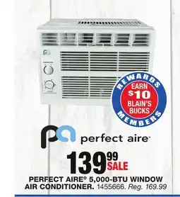 Blain's Farm & Fleet PERFECT AIRE 5,000-BTU WINDOW AIR CONDITIONER offer