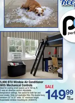 Ace Hardware Perfect Aire 5, 000 BTU Window Air Conditioner With Mechanical Controls offer