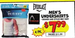 Ollie's MEN'S UNDERSHIRTS offer