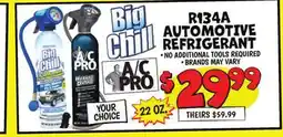 Ollie's BIG CHILL R134A AUTOMOTIVE REFRIGERANT offer
