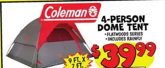 Ollie's 4-PERSON DOME TENT offer