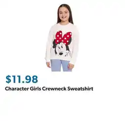 Sam's Club Character Girls Crewneck Sweatshirt offer