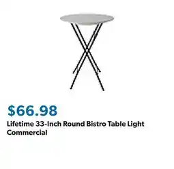 Sam's Club Lifetime 33-Inch Round Bistro Table Light Commercial offer