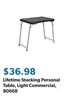 Sam's Club Lifetime Stacking Personal Table, Light Commercial, 80668 offer