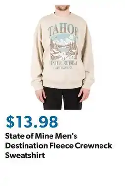 Sam's Club State of Mine Men's Destination Fleece Crewneck Sweatshirt offer