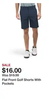 TJ Maxx Flat Front Golf Shorts With Pockets offer