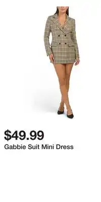 TJ Maxx Gabbie Suit Mini Dress offer