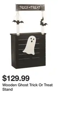TJ Maxx Wooden Ghost Trick Or Treat Stand offer