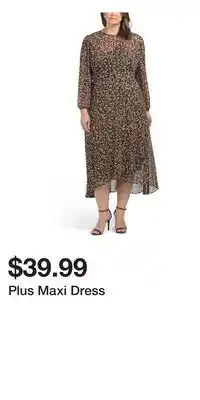 TJ Maxx Plus Maxi Dress offer