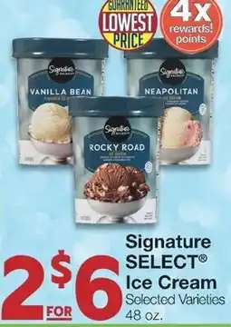 Albertsons Signature SELECT Ice Cream Selected Varieties 48 oz. offer
