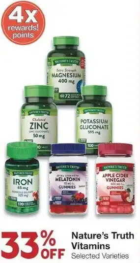 Albertsons Nature's Truth Vitamins offer