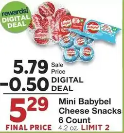 Albertsons Mini Babybel Cheese Snacks 6 Count offer