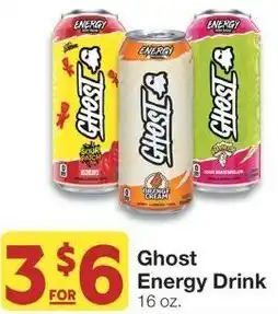 Albertsons Ghost Energy Drink 16 oz. offer