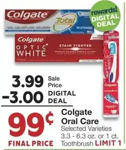 Albertsons Colgate Oral Care offer