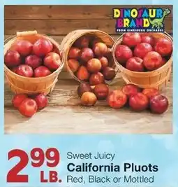Albertsons Sweet Juicy California Pluots offer