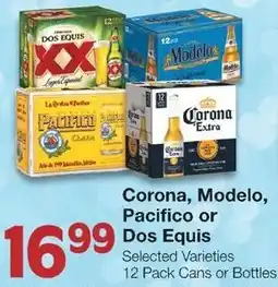 Albertsons Corona, Modelo, Pacifico or Dos Equis offer