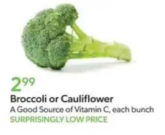 Publix Broccoli or Cauliflower offer
