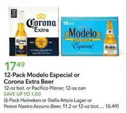 Publix 12-Pack Modelo Especial or Corona Extra Beer offer