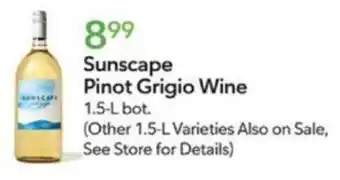 Publix Sunscape Pinot Grigio Wine offer