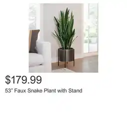 Costco 53 Faux Snake Plant with Stand offer